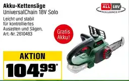 OBI BOSCH Akku-Kettensäge UniversalChain 18V Solo Angebot
