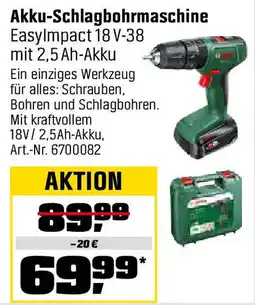 OBI BOSCH Akku-Schlagbohrmaschine EasyImpact 18 V-38 mit 2,5 Ah-Akku Angebot
