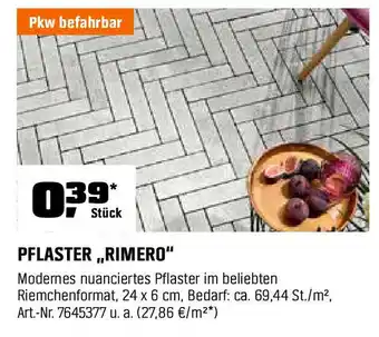 OBI PFLASTER ,,RIMERO" Angebot