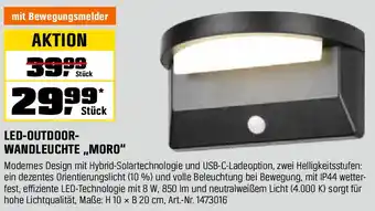 OBI LED-OUTDOOR- WANDLEUCHTE ,,MORO" Angebot