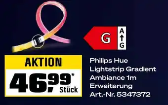 OBI Philips Hue Lightstrip Gradient Ambiance Angebot