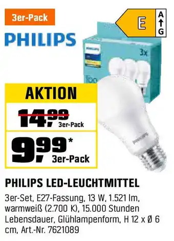 OBI PHILIPS LED-LEUCHTMITTEL Angebot