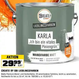 OBI CREATE! BY OBI LIEBLINGSFARBEN Angebot
