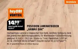 OBI POSEIDON LAMINATBODEN ,,HAWAII OAK" Angebot