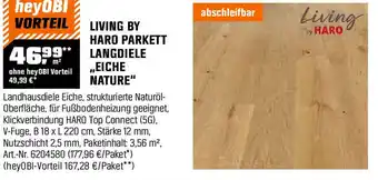 OBI LIVING BY HARO PARKETT LANGDIELE „EICHE NATURE" Angebot