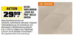 OBI KLICK- VINYLBODEN ,,EC04 ALL PRO" BELLA GRIGIA Angebot