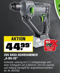 OBI LUX-TOOLS 20V AKKU-BOHRHAMMER ,,A-BH-20" Angebot
