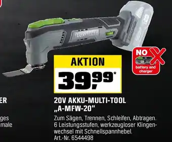 OBI LUX-TOOLS 20V AKKU-MULTI-TOOL ,,A-MFW-20" Angebot