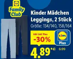 Lidl Kinder Mädchen Leggings, 2 Stück Angebot