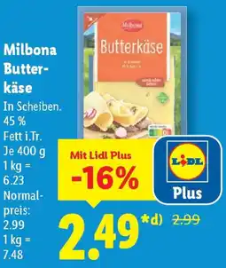 Lidl Milbona Butterkäse Angebot