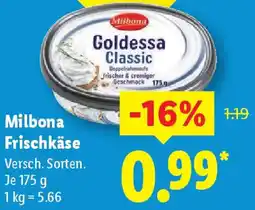 Lidl Milbona Frischkäse Angebot