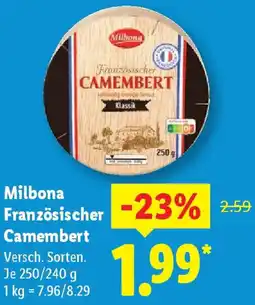 Lidl Milbona Französischer Camembert Angebot
