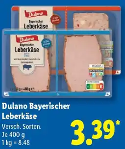 Lidl Dulano Bayerischer Leberkäse Angebot