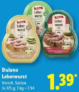 Lidl Dulano Leberwurst Angebot