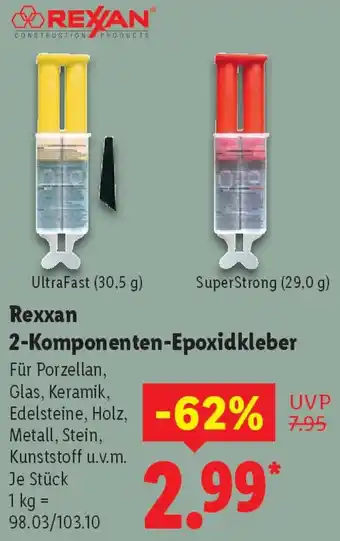 Lidl Rexxan 2-Komponenten-Epoxidkleber Angebot