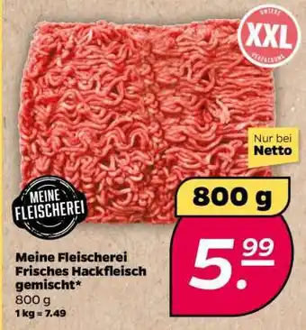 NETTO Meine Fleischerei Frisches Hackfleisch gemischt Angebot