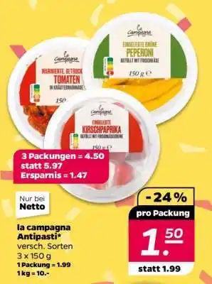 NETTO la campagna Antipasti Angebot