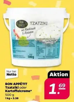 NETTO BON APPÉTIT Tzatziki oder Kartoffelcreme Angebot