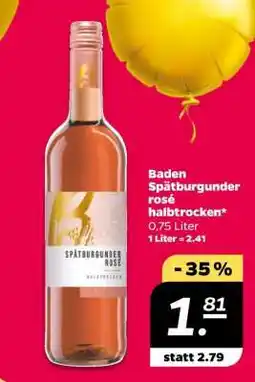 NETTO Baden Spätburgunder rosé halbtrocken Angebot