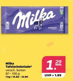 NETTO Milka Tafelschokolade Angebot