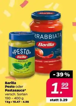 NETTO Barilla Pesto oder Pastasauce Angebot