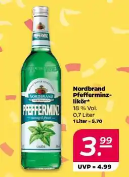 NETTO Nordbrand Pfefferminzlikör Angebot