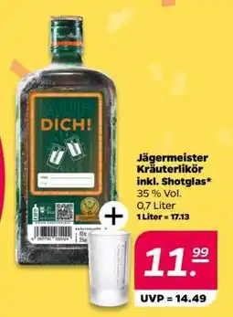 NETTO Jägermeister Kräuterlikör inkl. Shotglas Angebot