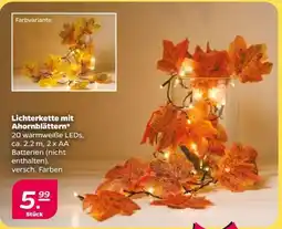NETTO Lichterkette mit Ahornblättern Angebot