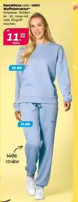 NETTO Sweathose oder -shirt Waffelstruktur Angebot