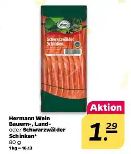 NETTO Hermann Wein Bauern-, Land- oder Schwarzwälder Schinken Angebot