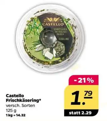 NETTO Castello Frischkäsering Angebot