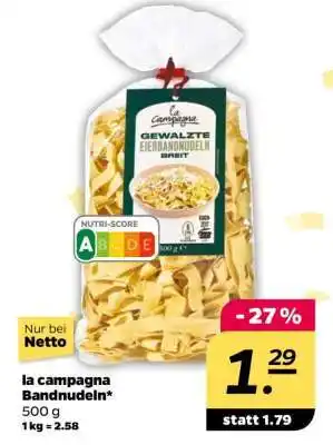 NETTO la campagna Bandnudeln Angebot