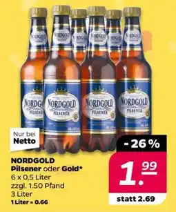 NETTO NORDGOLD Pilsener oder Gold Angebot