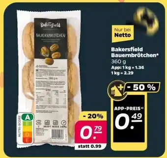 NETTO Bakersfield Bauernbrötchen Angebot