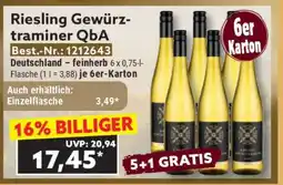 Norma Riesling Gewürztraminer QbA Angebot