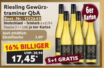 Norma Riesling Gewürztraminer QbA Angebot