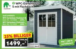 Norma WPC-Gartenhaus S mit Flachdach Angebot