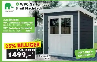 Norma WPC-Gartenhaus S mit Flachdach Angebot