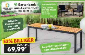 Norma Gartenbank aus Akazienholz Angebot
