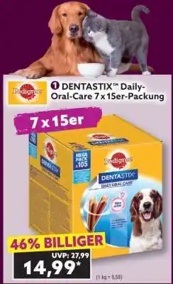Norma PEDIGREE DENTASTIX Daily-Oral-Care 7 x 15er-Packung Angebot