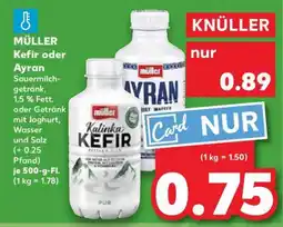 Kaufland MÜLLER Kefir oder Ayran Angebot