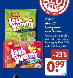 Aldi Süd nimm2 Lachgummi oder Softies Angebot