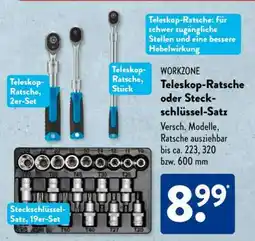 Aldi Süd Teleskop-Ratsche oder Steckschlüssel-Satz Angebot