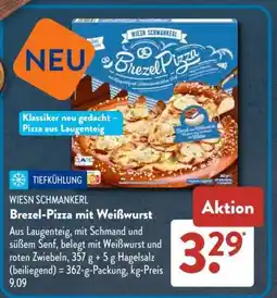 Aldi Süd Brezel-Pizza mit Weißwurst Angebot