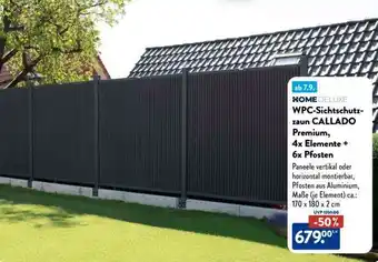 Aldi Süd WPC-Sichtschutzzaun CALLADO Premium Angebot