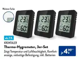 Aldi Süd Thermo-Hygrometer, 3er Set Angebot