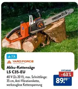Aldi Süd Akku-Kettensäge LS C35-EU Angebot
