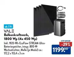 Aldi Süd Balkonkraftwerk, 1800 Wp (4x 450 Wp) Angebot