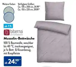 Aldi Süd Musselin-Bettwäsche Angebot