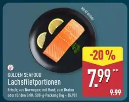 Aldi Nord GOLDEN SEAFOOD Lachsfiletportionen Angebot
